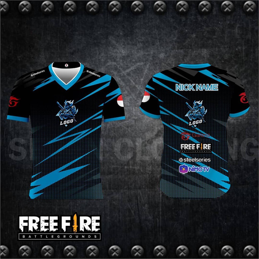 Baju Free Fire Evos BAJUKU