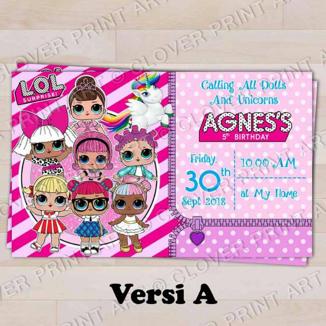 Isi 10 Undangan Ultah Lol Surprise