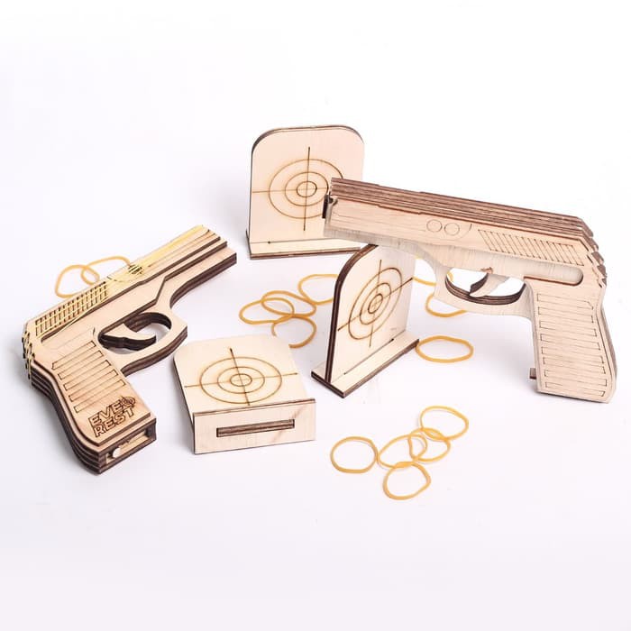Jual Pistol Mainan Kayu | Mainan Untuk Anak | Toy Guns For Children Murah Indonesia|Shopee Indonesia