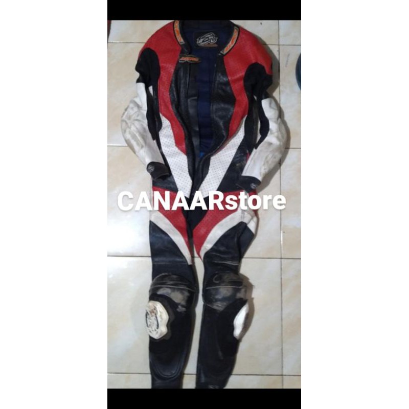 Jual Wearpack Balap Road Race Ahrs Full Kulit Indonesia|Shopee Indonesia