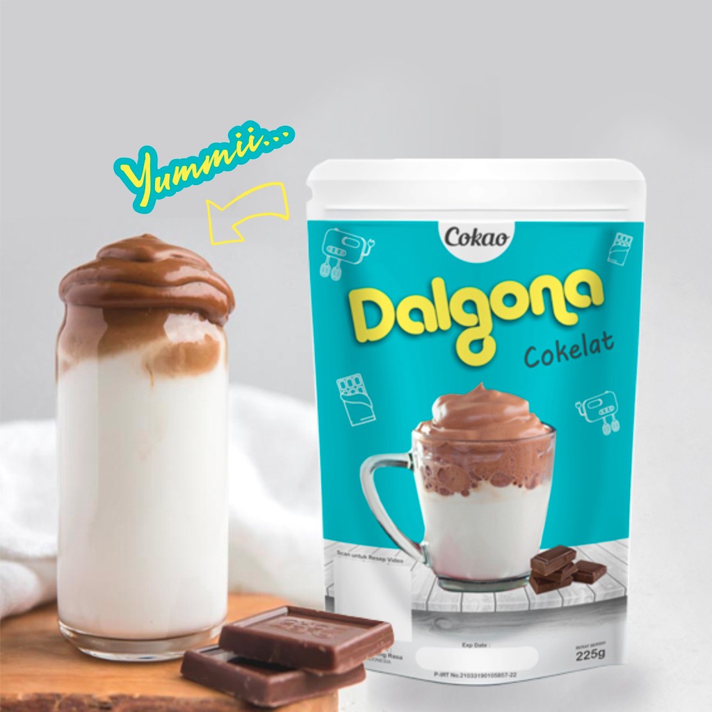 Jual Dalgona Cokelat Cokao Minuman Bubuk Coklat Hanya Tambah Air Dingin Di Mixer Selesai | Shopee Indonesia
