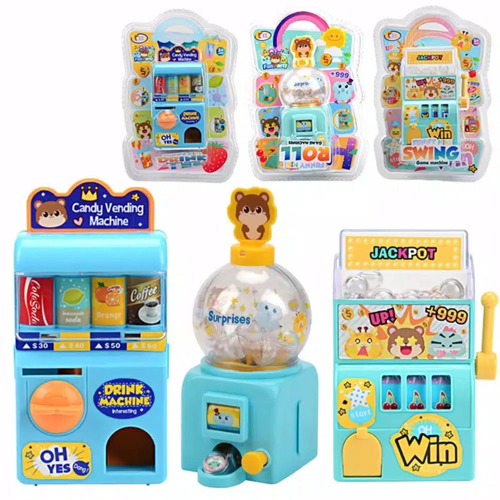 Jual Cr Mb209 Mainan Anak Murah Mini Jackpot Swing / Candy Vending Machine Drink / Surprise Mini Roll | Shopee Indonesia