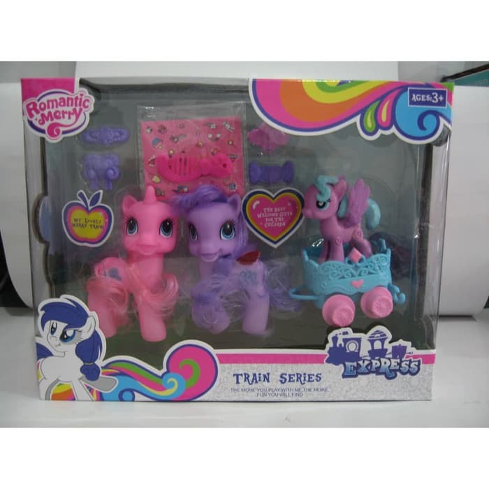 Jual Mainan Anak Perempuan Little Pony Train Set Kereta Kuda Little Pony / Zy112 Indonesia|Shopee Indonesia