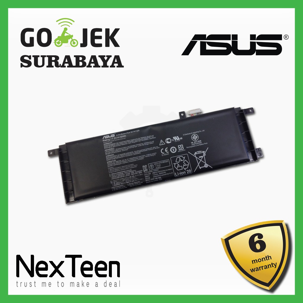 Jual Baterai ORI Laptop ASUS X453, X453M, X453MA, X453S, X453SA