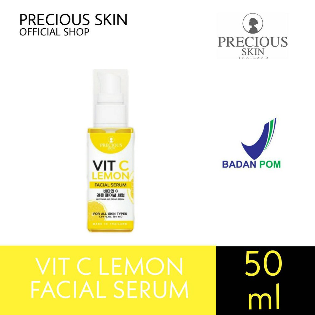 Jual PRECIOUS SKIN VIT C LEMON FACIAL SERUM 50ML Shopee Indonesia