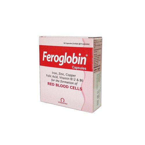 Jual FEROGLOBIN CAP 30 S SUPLEMEN VITAMIN DAN MINERAL ANEMIA DEFISIENSI  VITAMIN FE DARAH RENDAH Indonesia|Shopee Indonesia