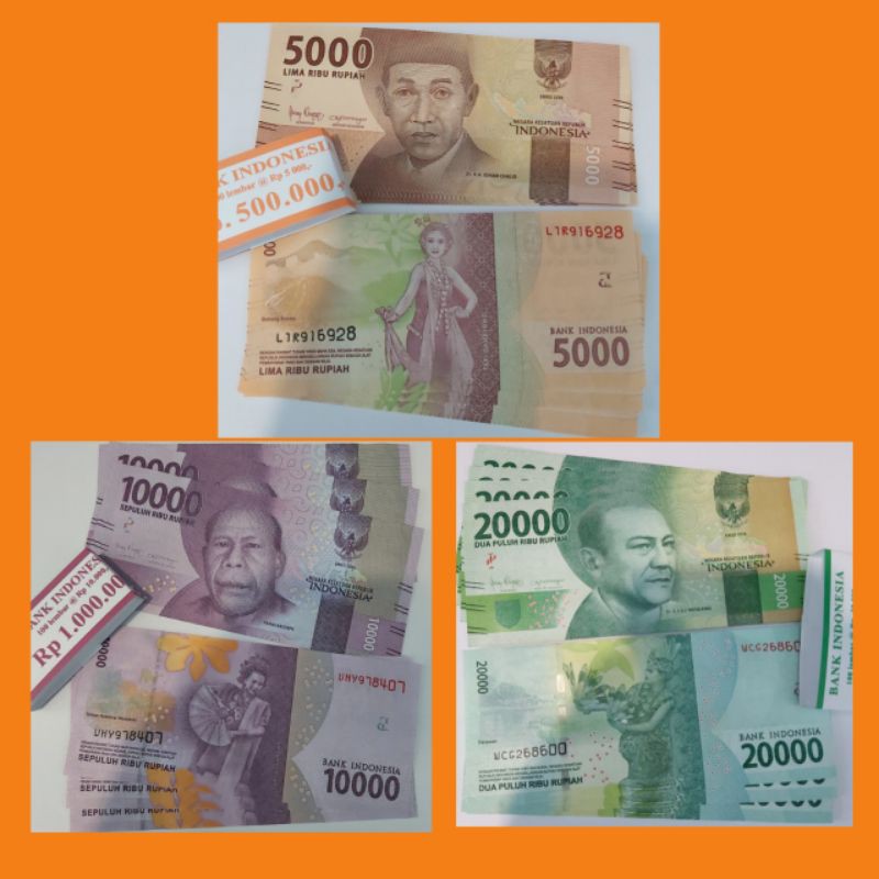 Uang Baru Asli Dan Bersegel 5rb 10rb 20rb Shopee Indonesia