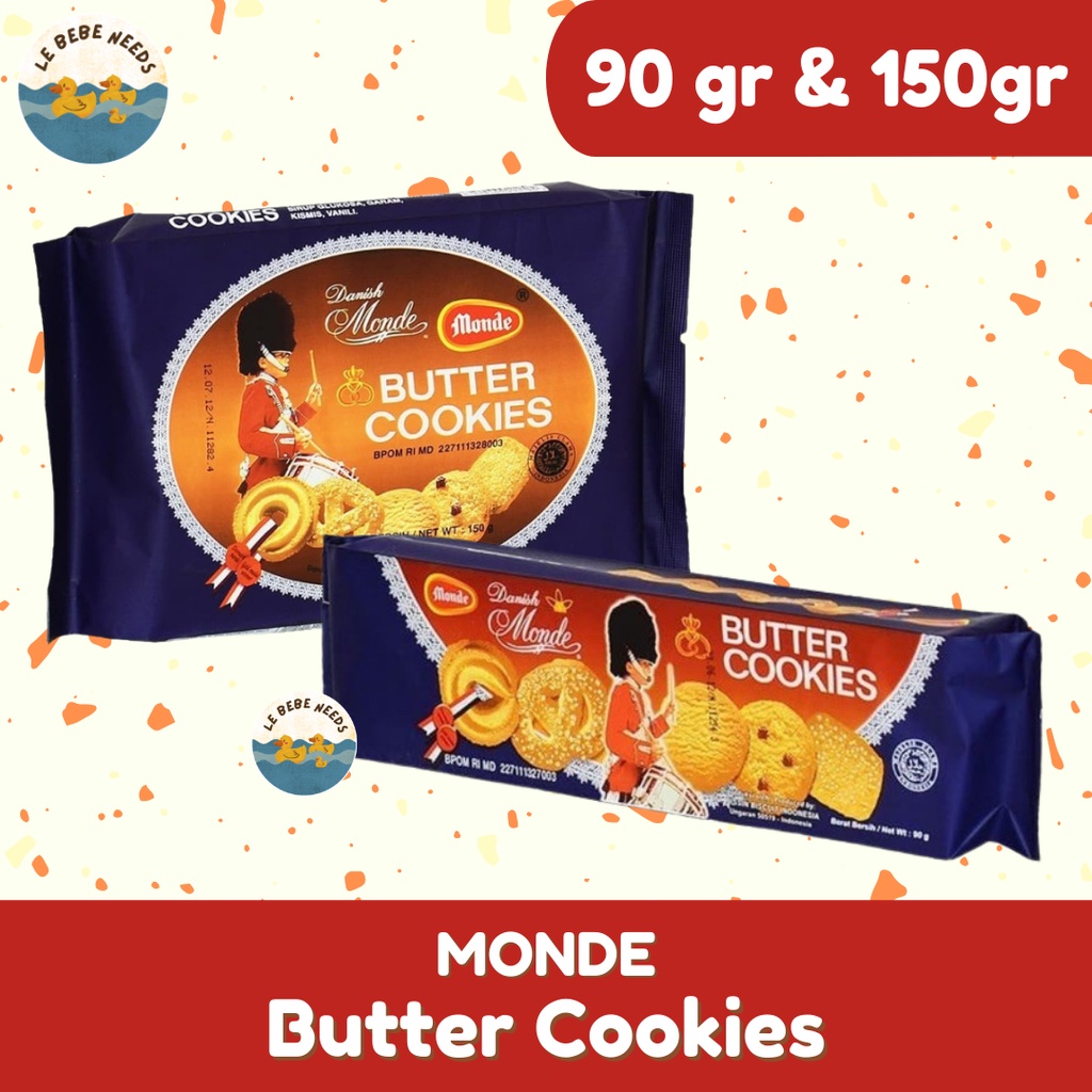Jual Monde Butter Cookies Mini 90 gr Monde Butter Cookies 150 gr
