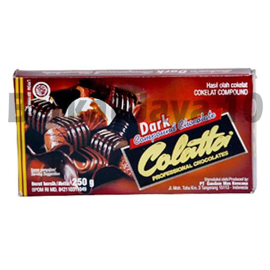 Jual Toko-Bahan-Kue- Colatta Dark 250 Gram Compound Chocolate Coklat Batang Murah Collata -Terlengkap- | Shopee Indonesia