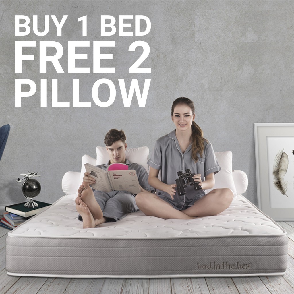 SPRING BED KASUR IN THE BOX inthebox 170x185 (custom size) Shopee