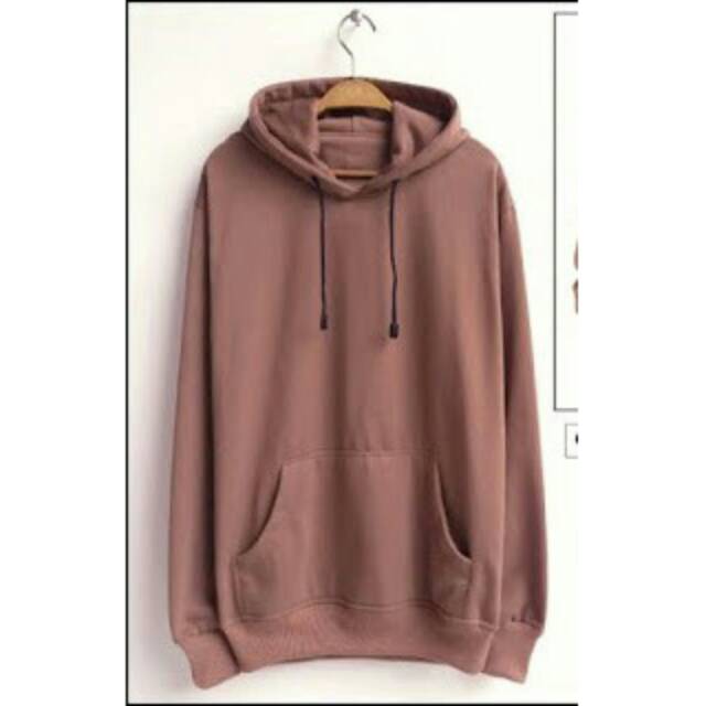 Jual Hoodie Light Brown / Coklat Muda All Size / Fleece Premium | Shopee Indonesia