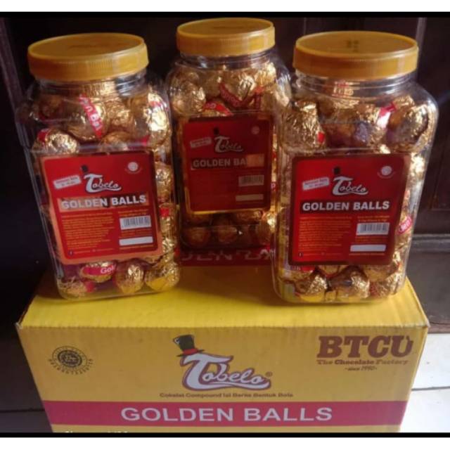 Jual Coklat Tobelo Golden Balls Kartonan ( Ready Stok) | Shopee Indonesia
