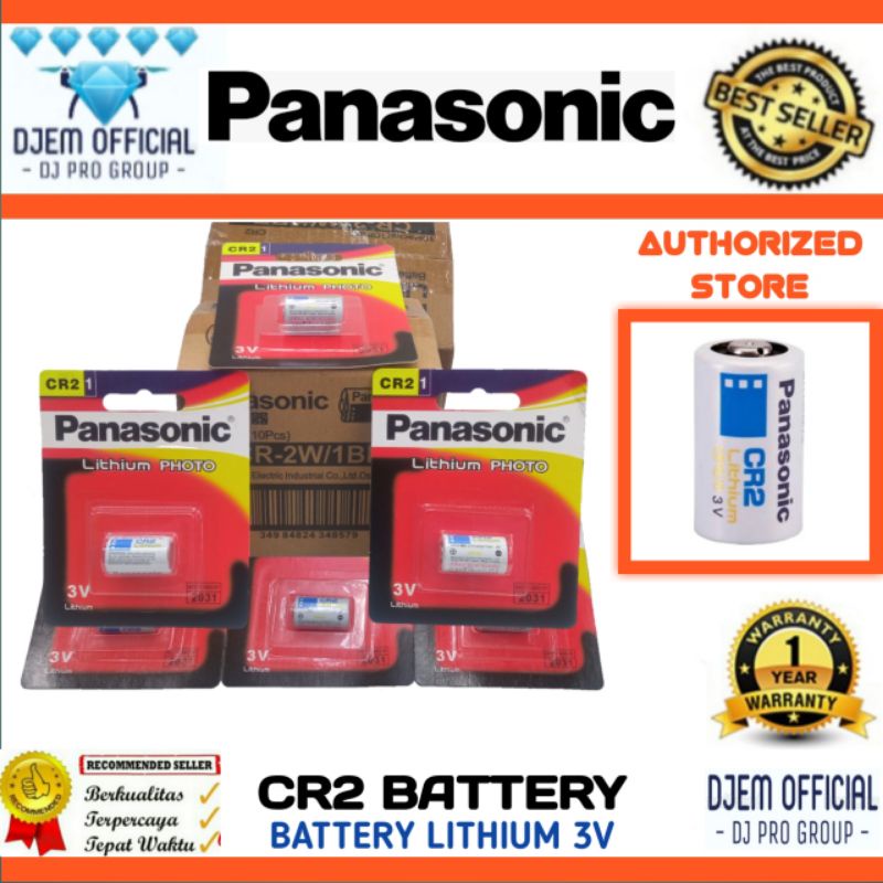 Jual Battery Panasonic CR2 Lithium 3V Baterai Panasonic CR 2 Fujifilm