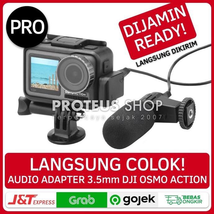 Jual ✓Audio Adapter Dji Osmo Action Camera Utk Microphone Mic 3.5Mm Usb C | Shopee Indonesia