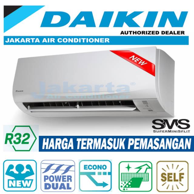 Ac Daikin 1 Pk dinilai sebagai 03/2022 terbaik BeeCost