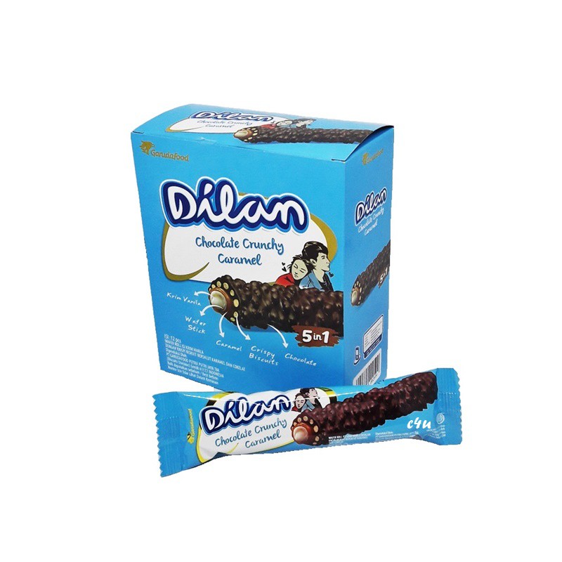 Jual Dilan - Chocolate Crunchy Caramel Rolls - 1 Kotak Isi 12 Pcs | Shopee Indonesia