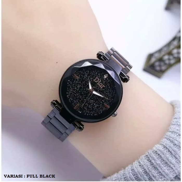 JAM TANGAN WANITA MURAH DIOR RANTAI CRYSTAL ARLOJI IMPORT PREMIUM