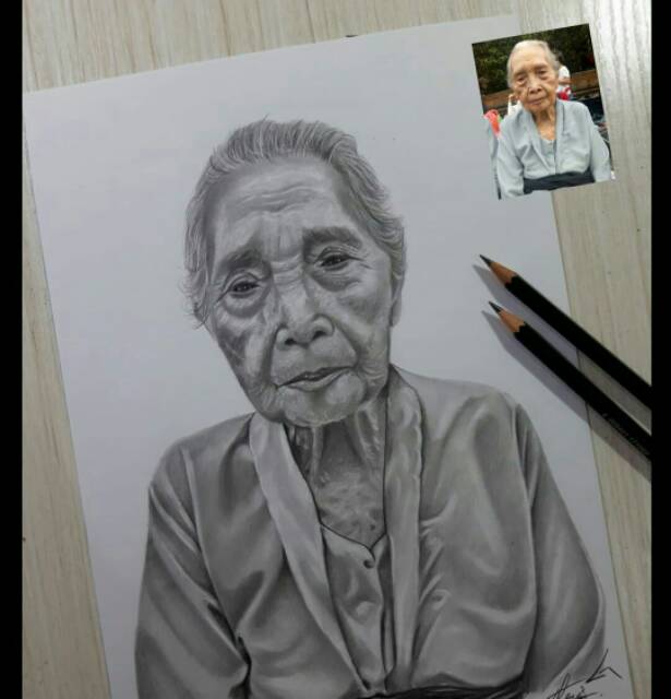 Jual (A1) Sketsa Wajah /Lukisan/ Gambar Wajah Indonesia|Shopee Indonesia 640_X_615_jpg