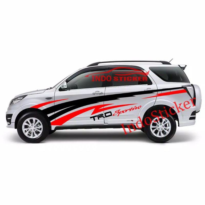 Jual Stiker mobil toyota rush list body mobil toyota rush stiker trd