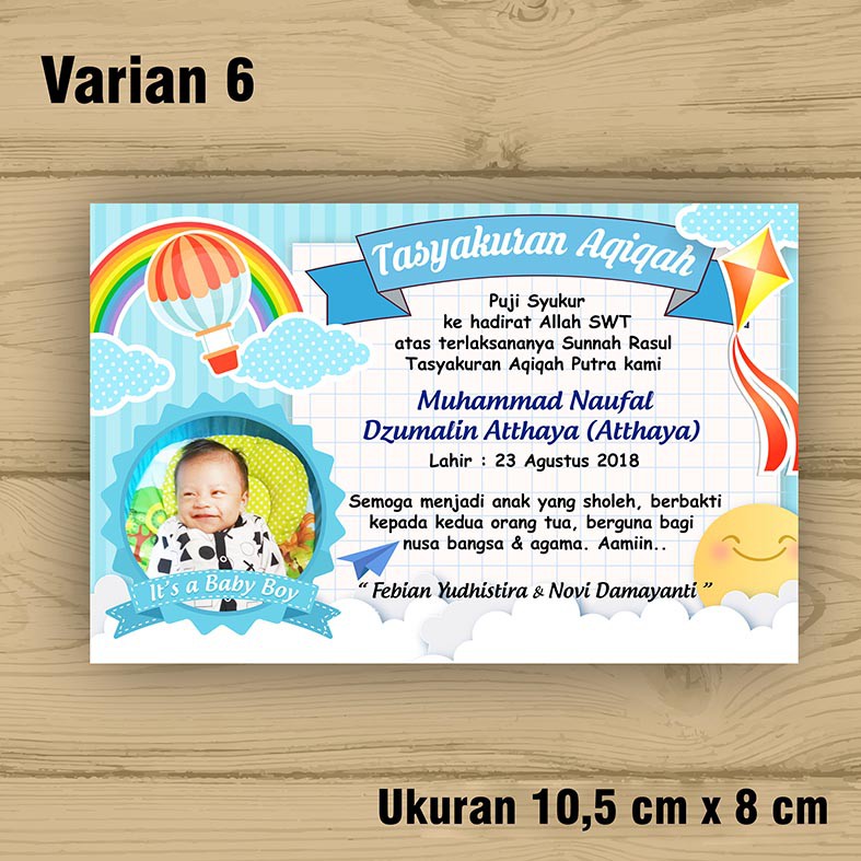 Paling Baru Contoh Stiker Aqiqah Bayi Aneka Stiker Keren