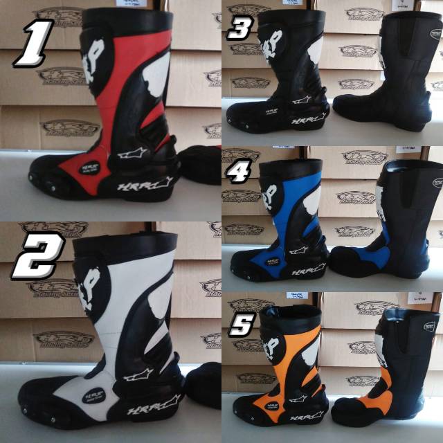 Jual Sepatu Balap Motor Roadrace Hrp Racing Boots Touring Indonesia|Shopee Indonesia