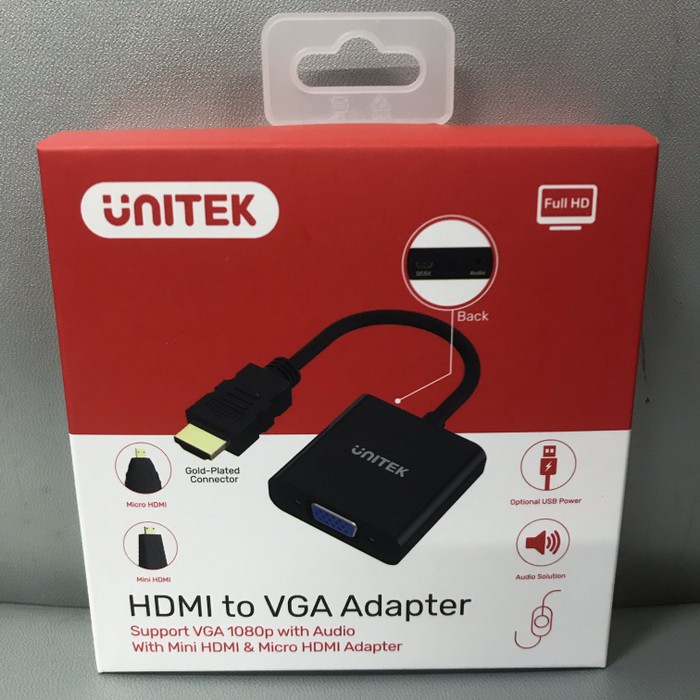Jual Hdmi 3 in 1 to Vga Converter with Audio Mini Hdmi Micro Hdmi