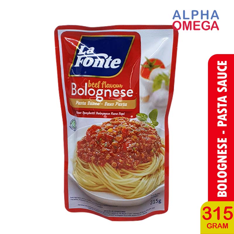 Jual LA FONTE SAUS PASTA BOLOGNESE 315 GR SAOS SPAGHETTI INSTAN