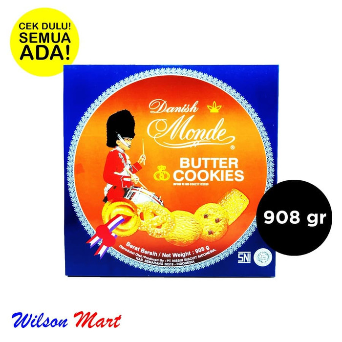 Jual Secrenada Monde Danish Butter Cookies 908 Gram Shopee Indonesia