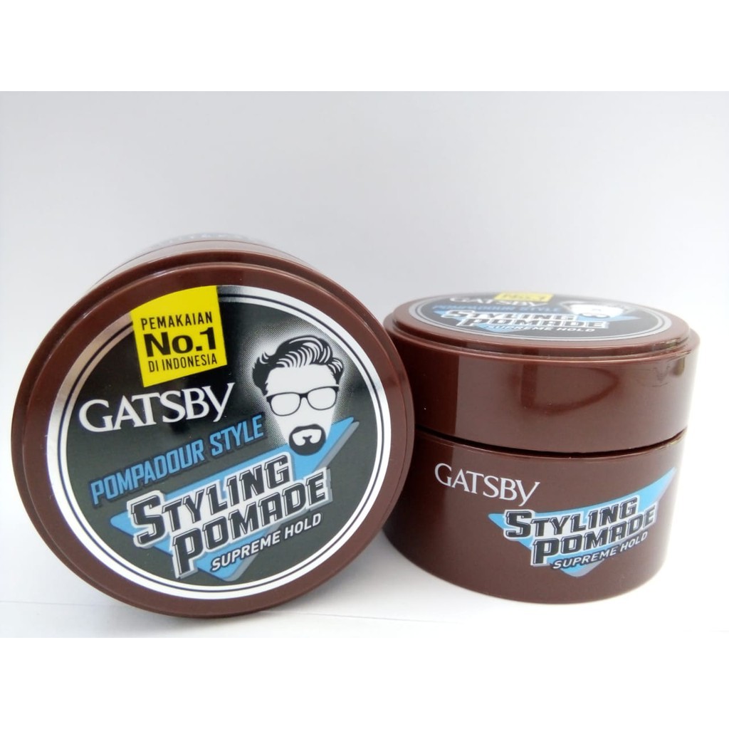 Jual Gatsby Styling Pomade Supreme Hold Coklat 75 G (Banded 6 Pcs) | Shopee Indonesia