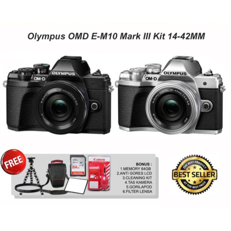 Jual Termurah!!! Camera Olympus Om-D E-M10 Mark Iii Kit 14-42Mm Olympus Omd Em10 3 | Shopee Indonesia