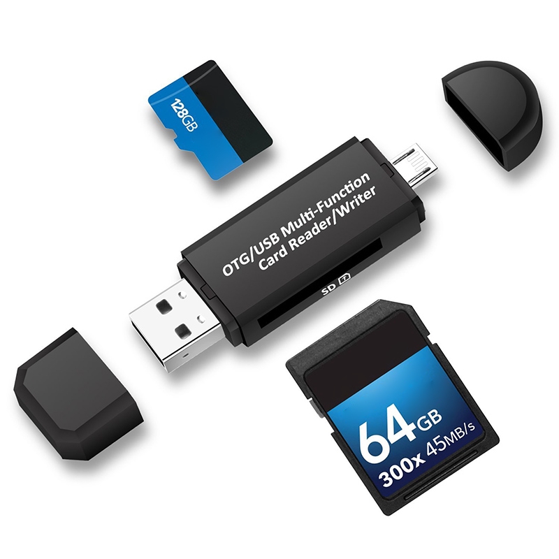 Jual Card Reader Otg Micro Usb / Usb Connection Untuk Pc / Android Smartphone | Shopee Indonesia