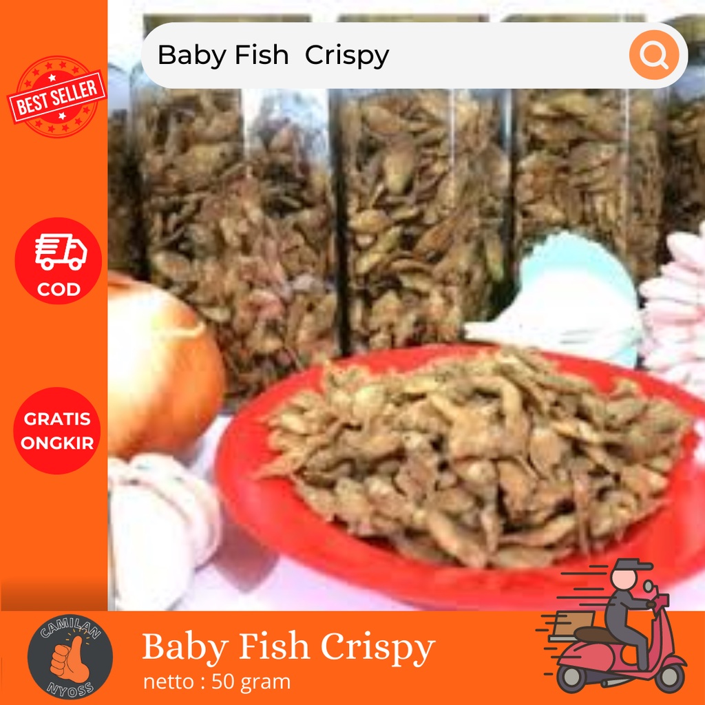 Jual Baby Fish Baby Fish Crispy 50 gram Baby Fish Ikan Goreng Crispy Shopee Indonesia