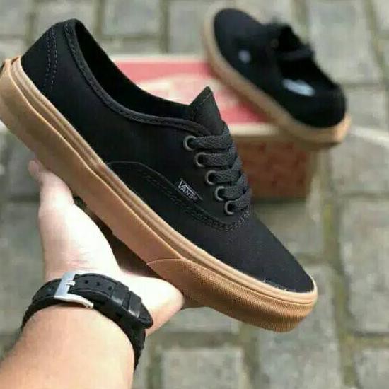 Jual Features!! Sepatu Vans Authentic Hitam Sol Warna Coklat Oldskool Sk8 Premium Bnib Icc Ifc Dt * | Shopee Indonesia