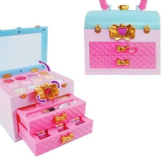 Jual ¯ Mainan Anak Perempuan Dandan Rias Make Up Koper Super Cantik Tas Koper Make Up Anak Motif Terkini | Shopee Indonesia