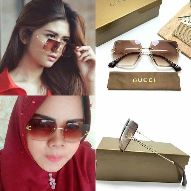 Jual G 88001 Coklat Md Ready Kacamata Fashion Terbaru Wanita Pria/Kacamata Cewek Uv Protection | Shopee Indonesia