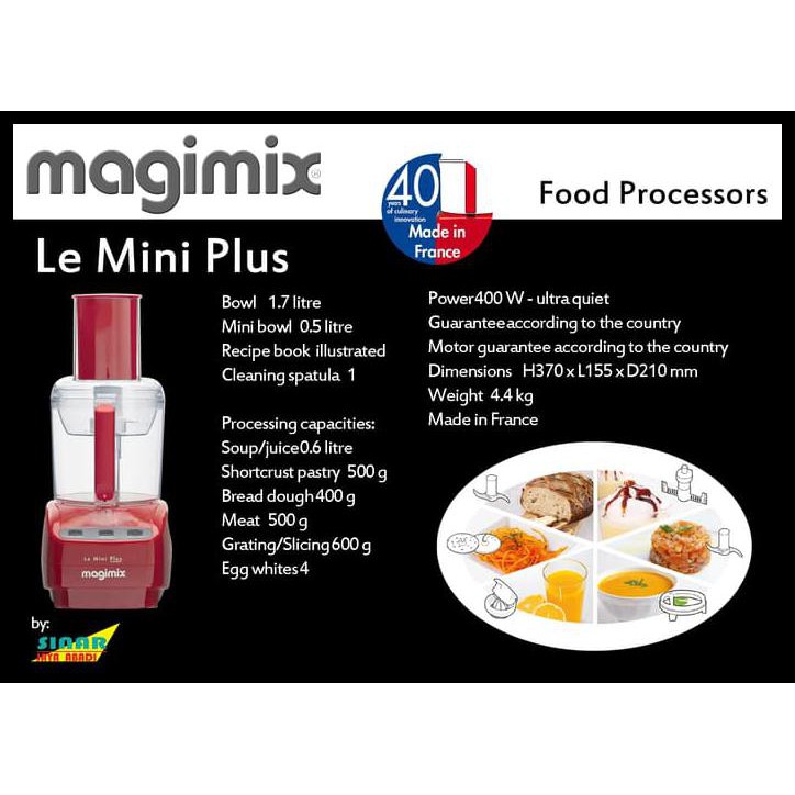 Jual New Items Magimix Le Mini Plus Food Processor Original Made In France Spesial Edition | Shopee Indonesia