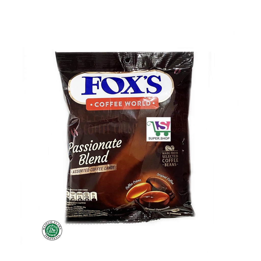 Jual FOXS / FOX'S Coffee World Passionate Blend Permen Kopi 90 Gram Indonesia