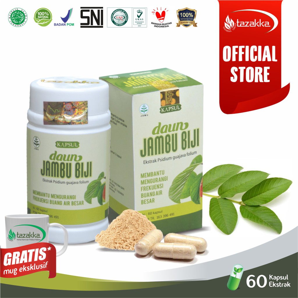 Daun Jambu Biji Original Ekstrak Herbal Tazakka Official Store 60