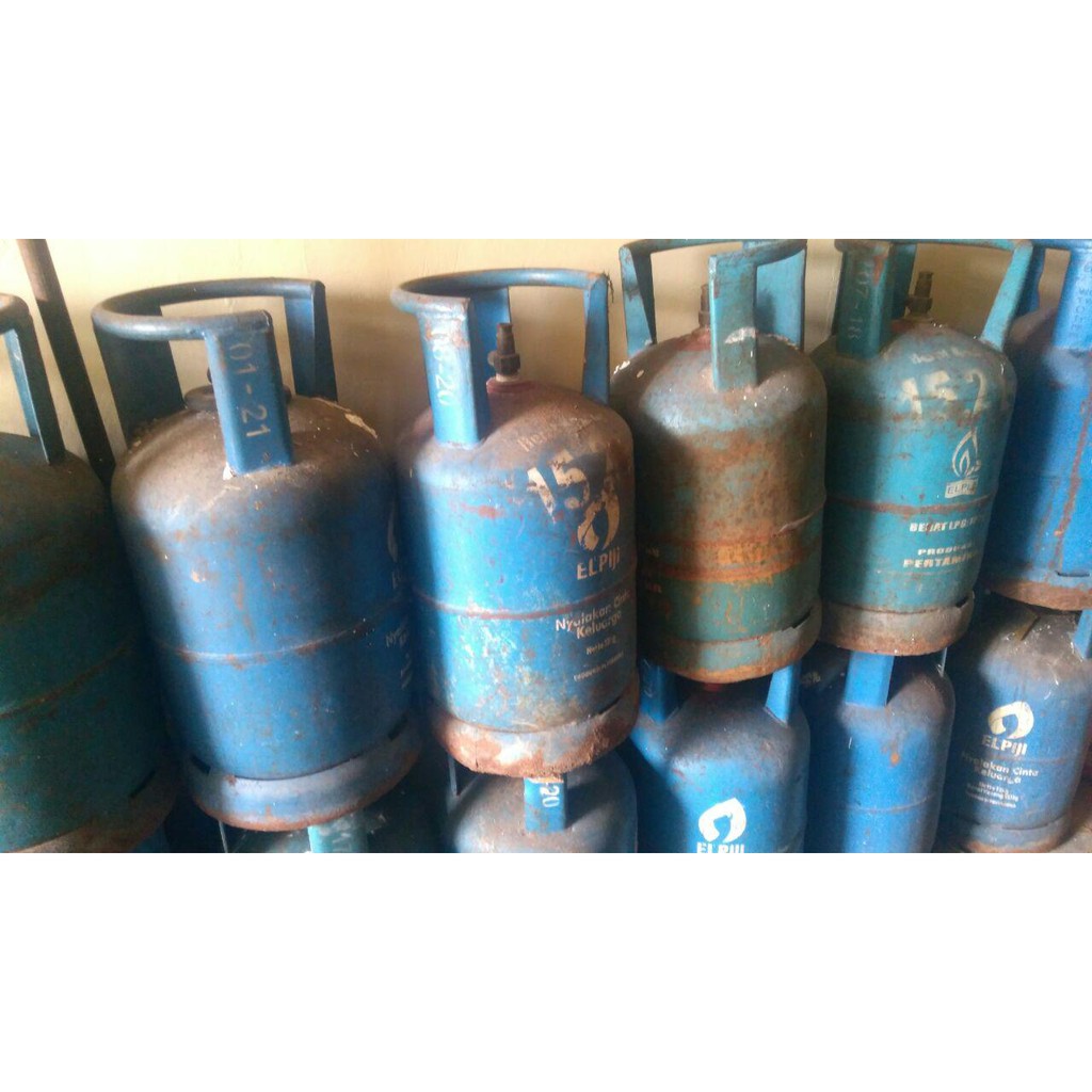 Tabung Gas Kosong LPG 12 kg si biru (Bekas) | Shopee Indonesia