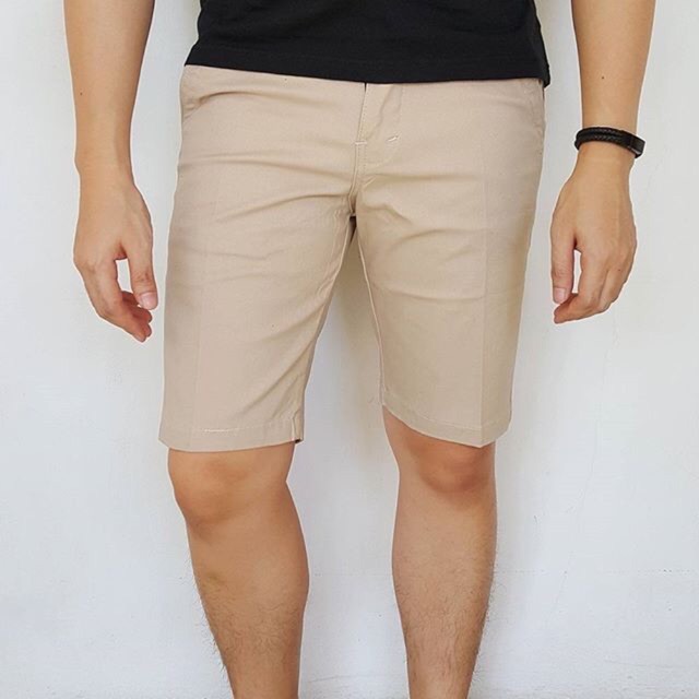 Jual Coklat Cream Krem Krim Celana Pendek Short Pants Chino Brown Polos | Shopee Indonesia
