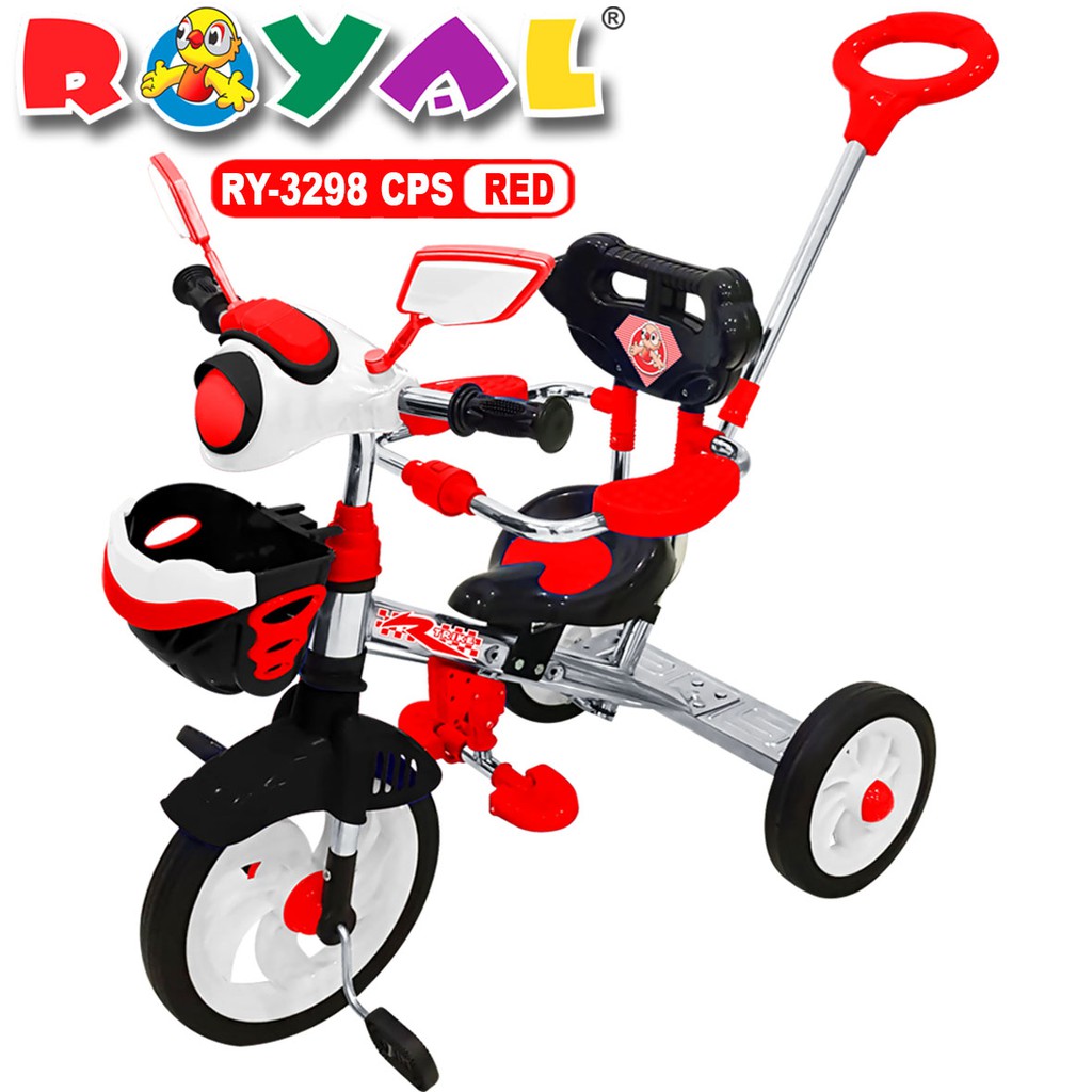 SEPEDA RODA TIGA CHROME STAINLESS ROYAL TIPE 3298 Shopee Indonesia