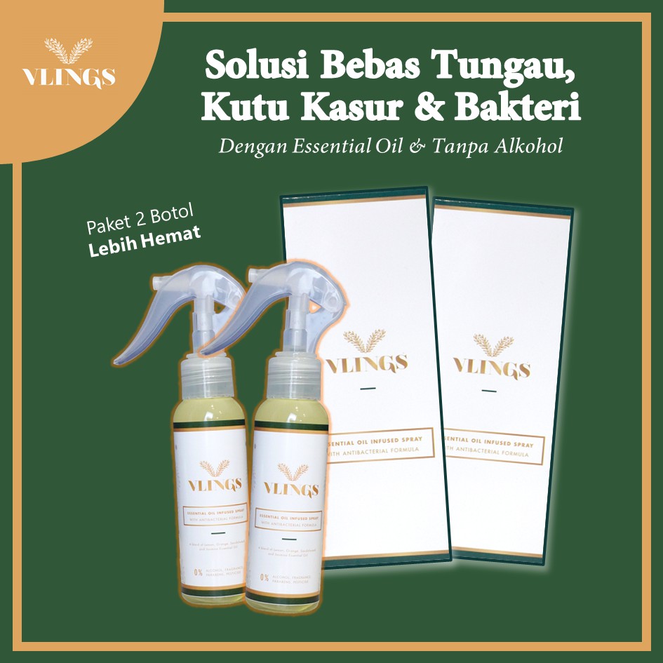 Jual VLINGS ESSENTIAL OIL BED SPRAY ANTI TUNGAU & ANTI BAKTERI