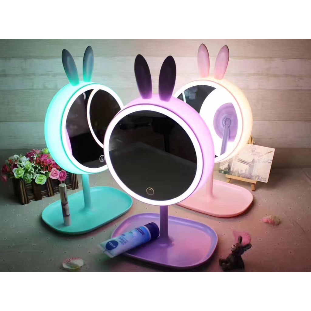 LED Make up Mirror Lamp Rechargeable lampu cermin rias lampu meja