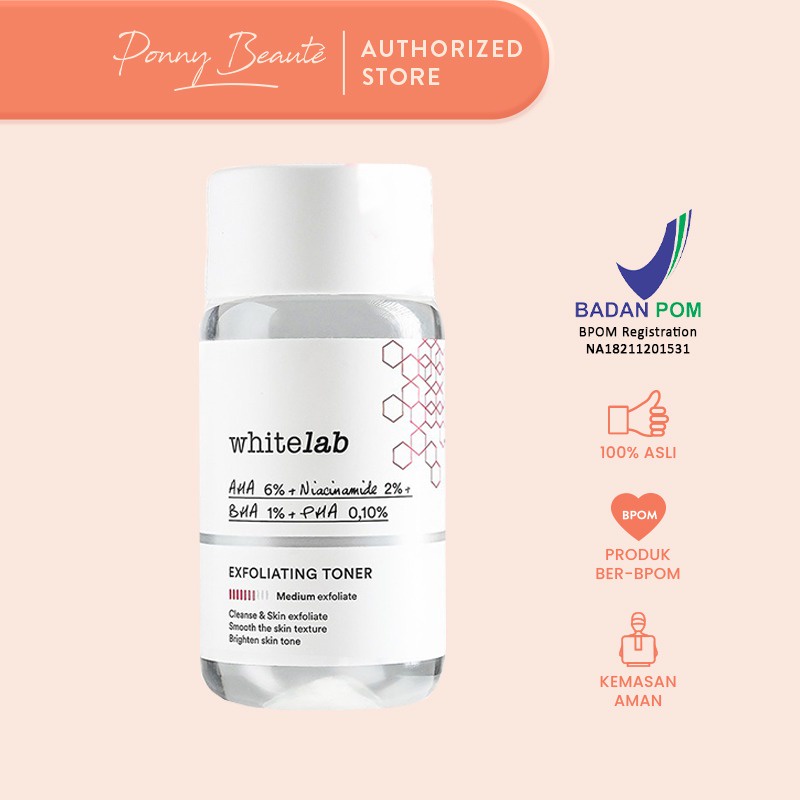 Jual Whitelab Exfoliating Toner 60ml Indonesia