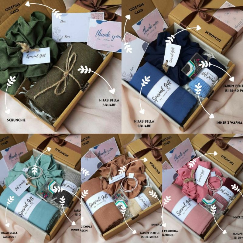 HAMPERS HIJAB /BOX JILBAB /KADO KERUDUNG/ GIFT BOX HIJAB
