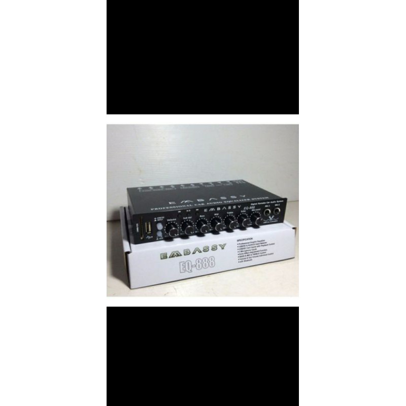 Jual PARAMETRIC EQUALIZER PREAMP KARAOKE EMBASSY EQ888 BLUETOOTH