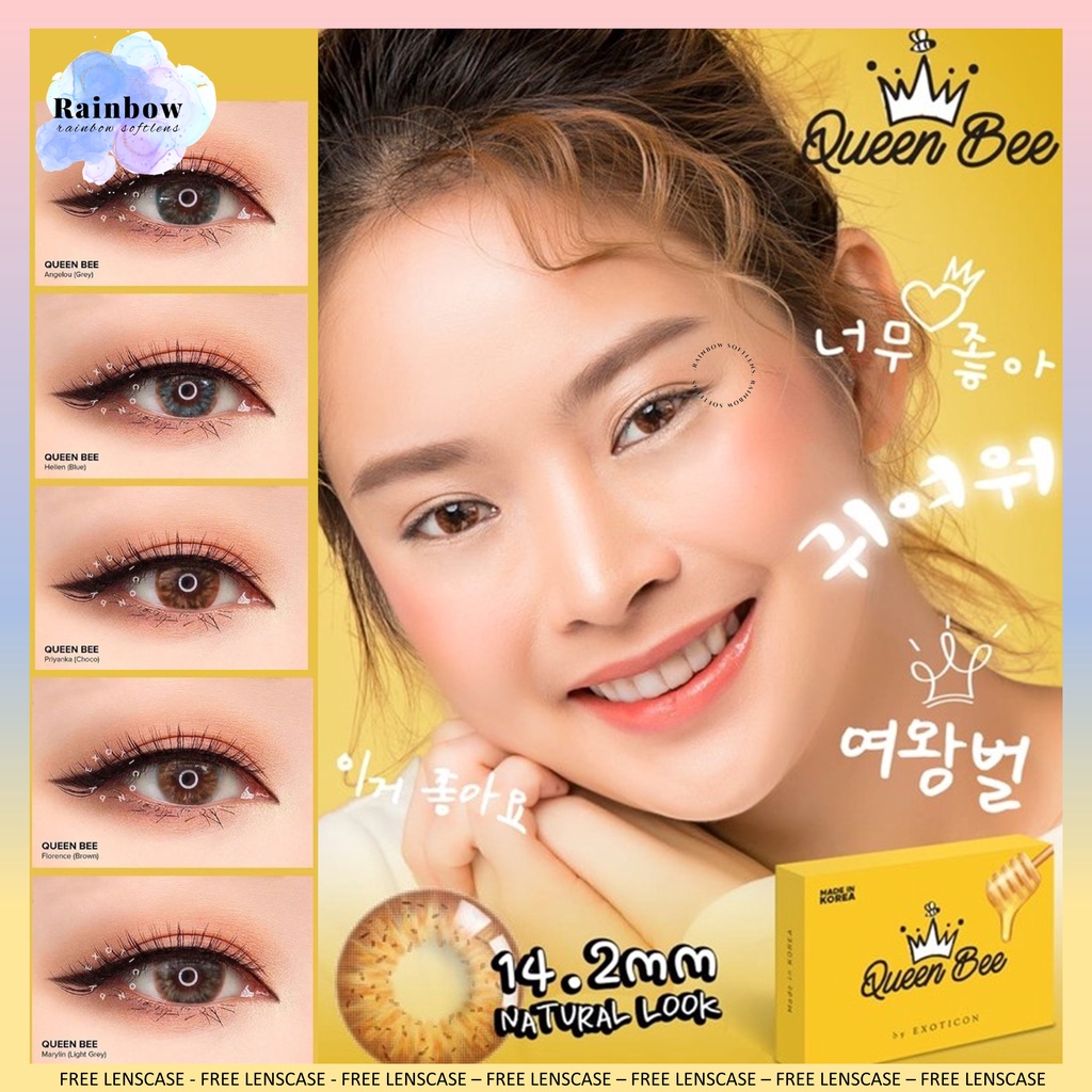 Jual SOFTLENS X2 QUEEN BEE NORMAL & MINUS (0.50 SD 2.50) DIAMETER 14