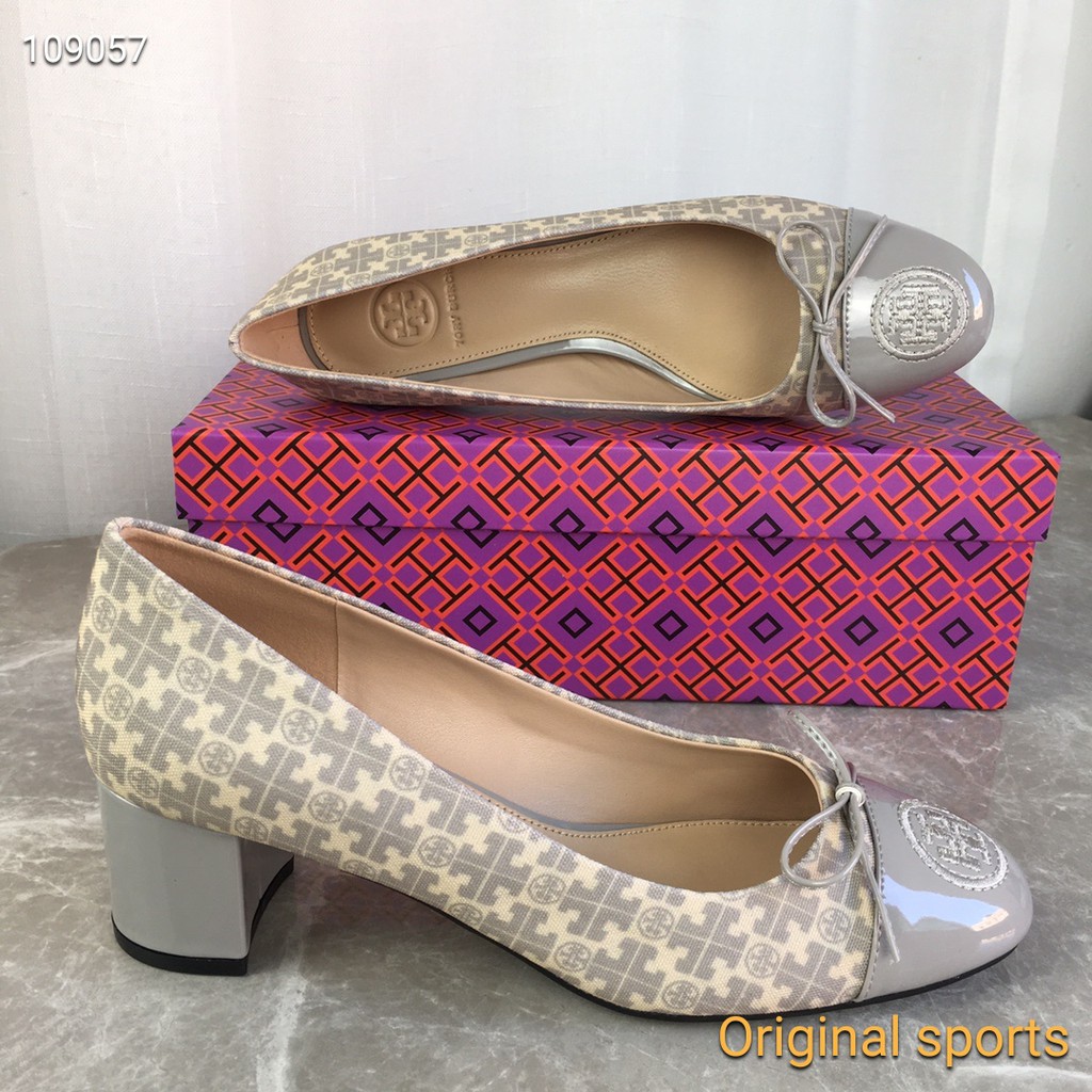 Tory Burch Sepatu High Heels Tebal Nyaman Klasik Bahan
