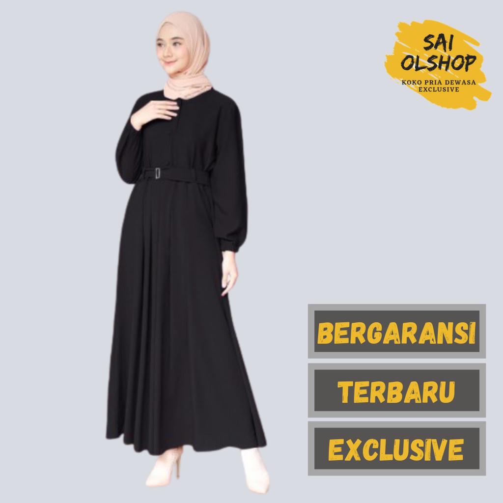 gamis terbaru 2021 modern remaja sarah maxy kekinian gamis