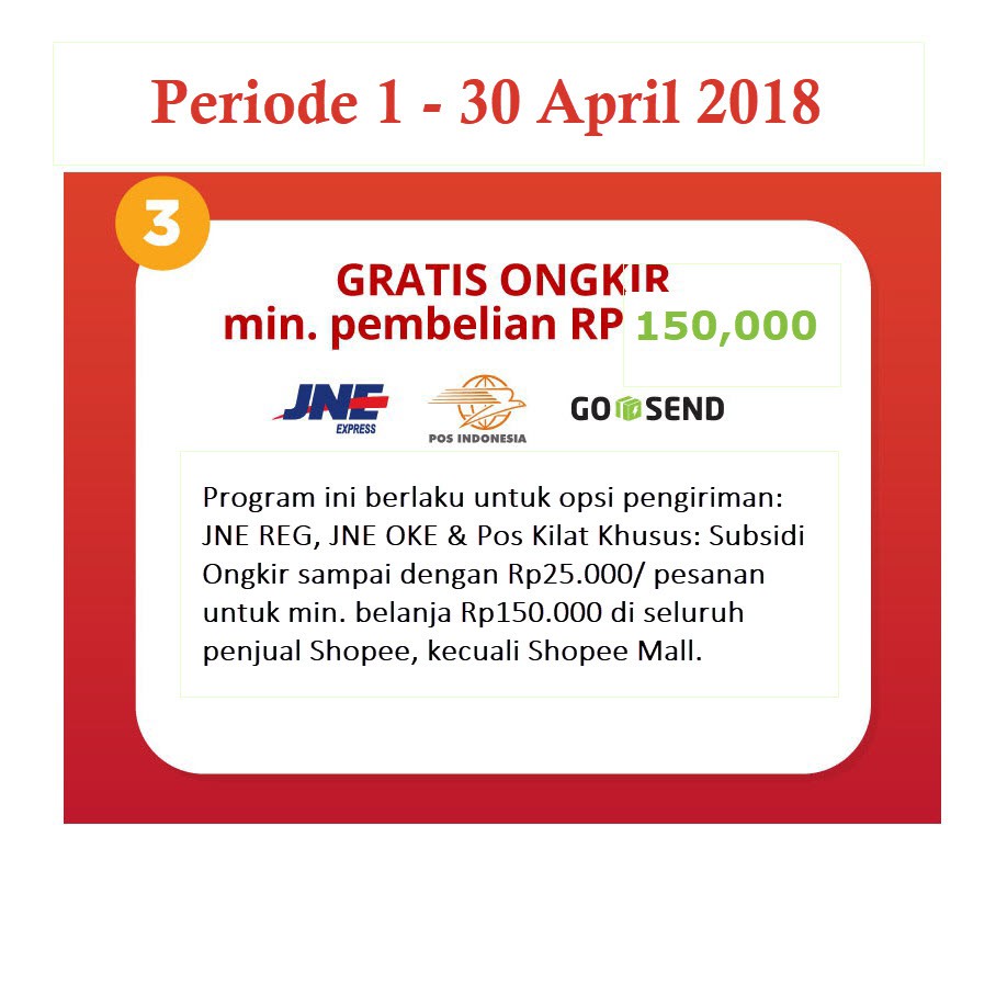 PROMO FREE ONGKIR SHOPEE (SYARAT DAN KETENTUAN) HANYA